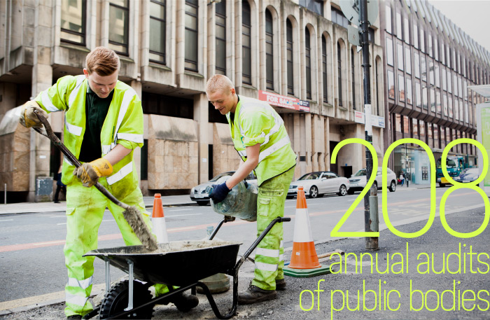 208 annual audits of public bodies undertaken