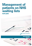 Management of patients on NHS waiting lists - audit update