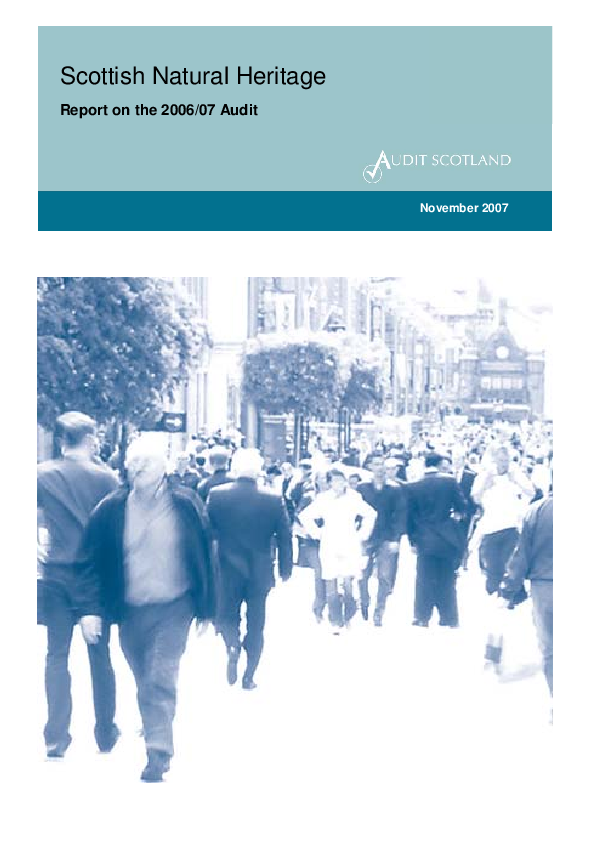 Report cover: Scottish Natural Heritage annual audit