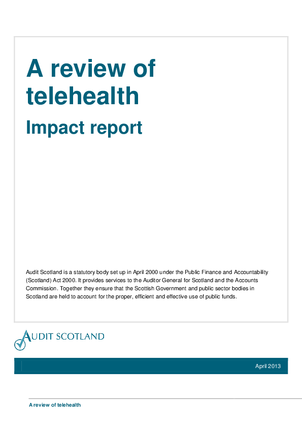 A review of telehealth: Impact report